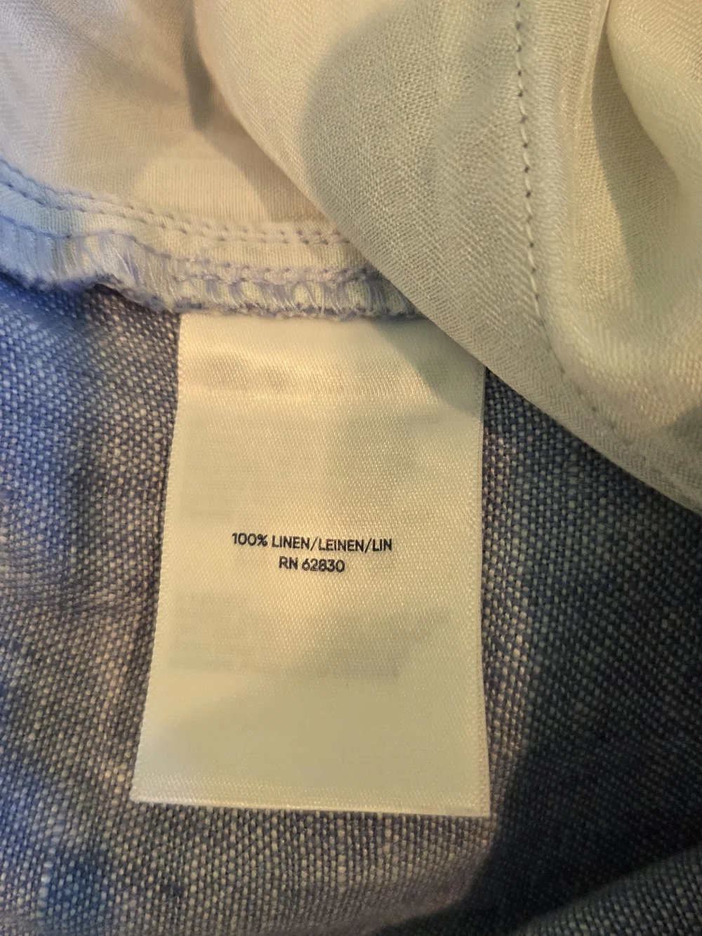 Lands' End High Rise Wide Leg 100% Linen Pleated Pants Size 12 Blue
